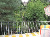 Aussicht vom Balkon Richtung Garten